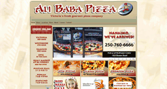 Desktop Screenshot of alibabapizza.com